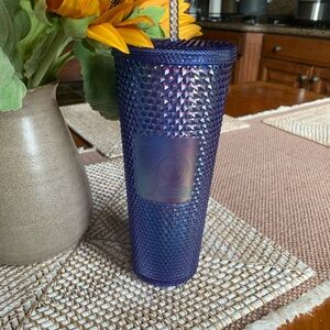 STARBUCKS Disneyworld 50th Anniversary Blue Purple Studded VENTI Tumbler 24 oz.